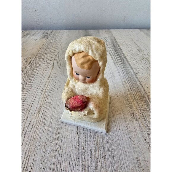 Elaine roesle secret wish snow children Saint Nicholas child bird Cardinal figur - Picture 1 of 7